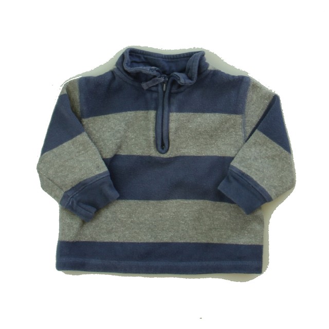 Gap Blue | Gray Stripe Sweatshirt 12 - 18 Months 
