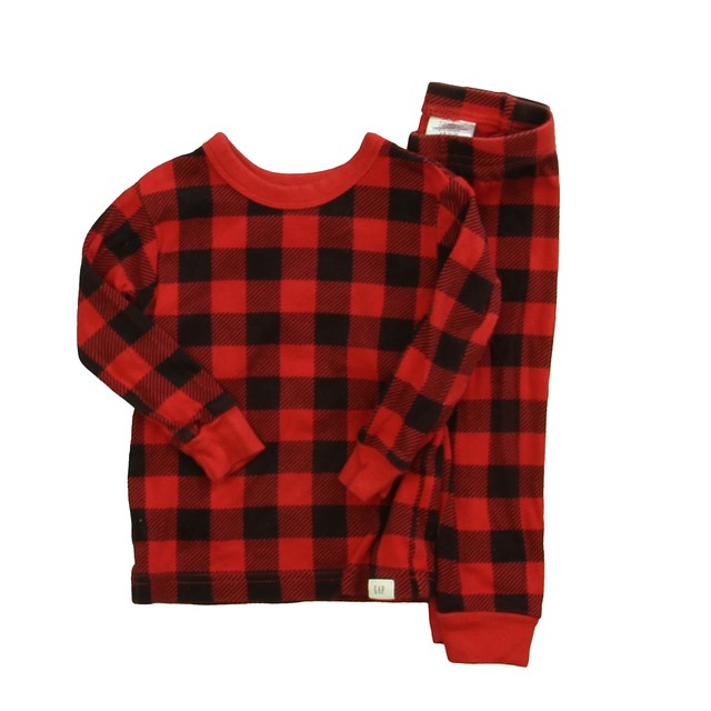 Gap 2-pieces Red | Black 2-piece Pajamas 6-12 Months 