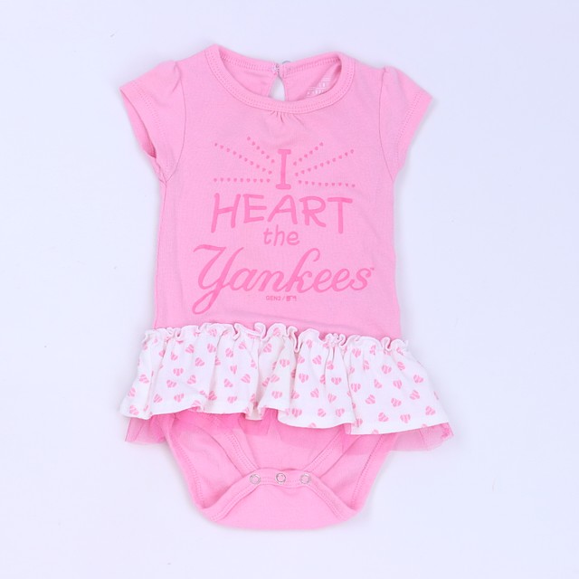 Genuine Merchandise Pink | White Onesie 3-6 Months 