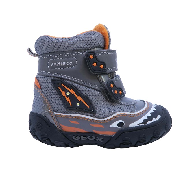 Geox Grey | Orange Boots 4.5 Toddler 