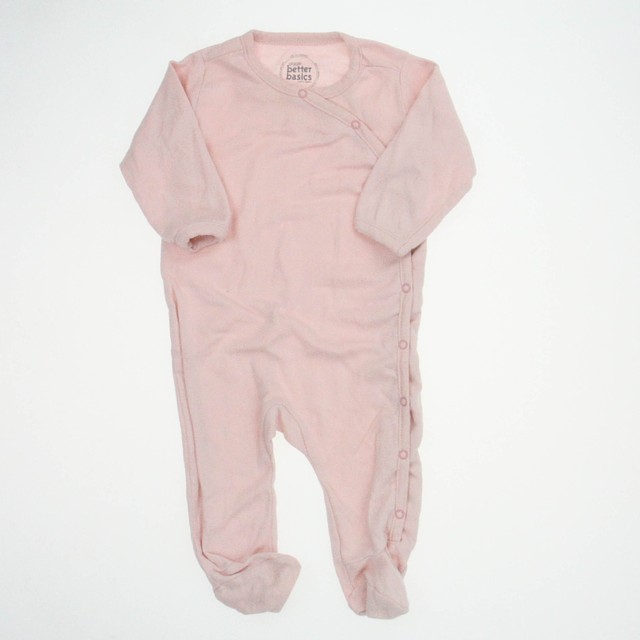 Giggle Pink 1-piece footed Pajamas 3-6 Months 