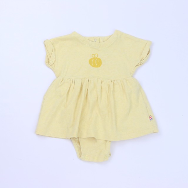 Giggle Yellow Onesie 3-6 Months 