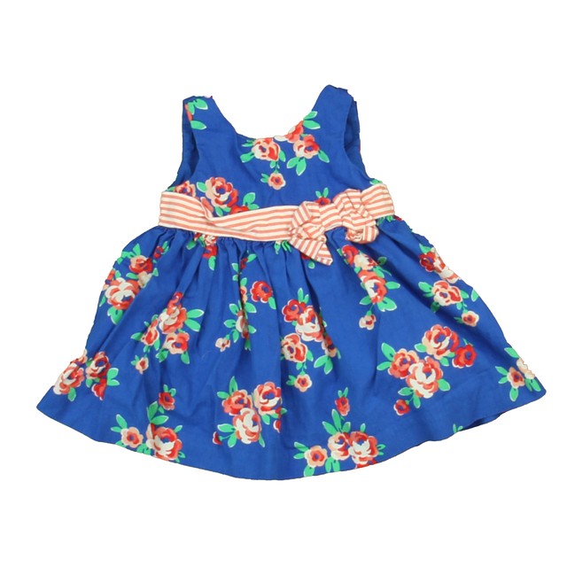 Gymboree Blue Floral Dress 0-3 Months 