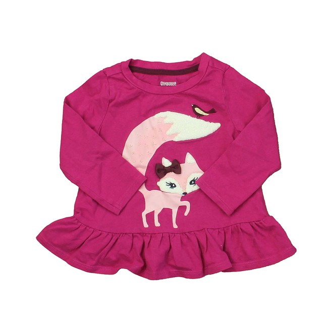 Gymboree Pink | Fox Long Sleeve T-Shirt 12-18 Months 