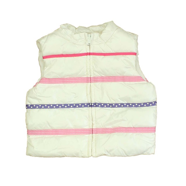 Gymboree White | Pink | Purple | Stripes Vest 12-24 Months 