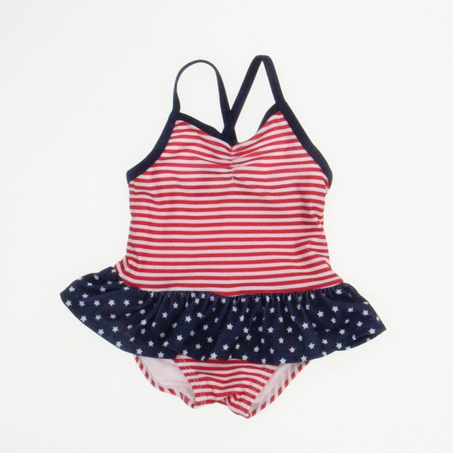 Gymboree Red | White | Blue 1-piece Swimsuit 3-6 Months 