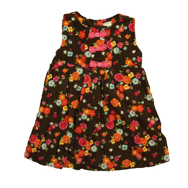 Gymboree Brown Floral Dress 3T 