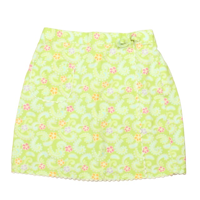Gymboree Green Floral Skirt 4T 