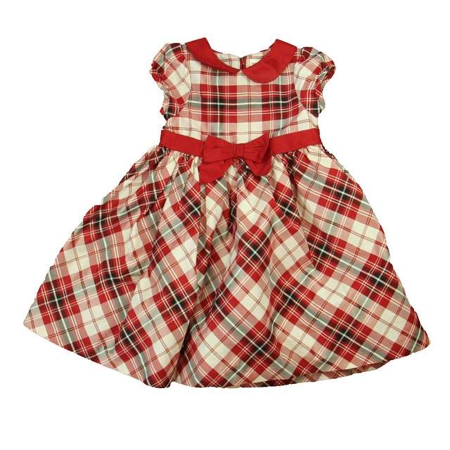 Gymboree Red Plaid Special Occasion Dress 4T 