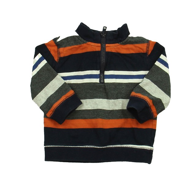 Gymboree Blue | Orange | Grey | Stripes Sweatshirt 6-12 Months 