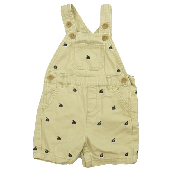 Gymboree Tan | Sailboat Overall Shorts 6-12 Months 