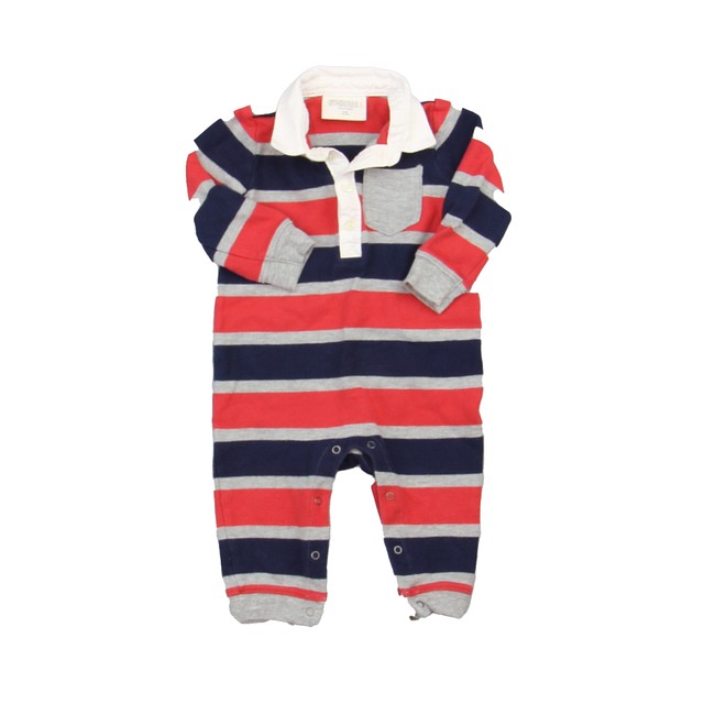 Gymboree Red | Navy Stripe Long Sleeve Outfit 6-12 Months 