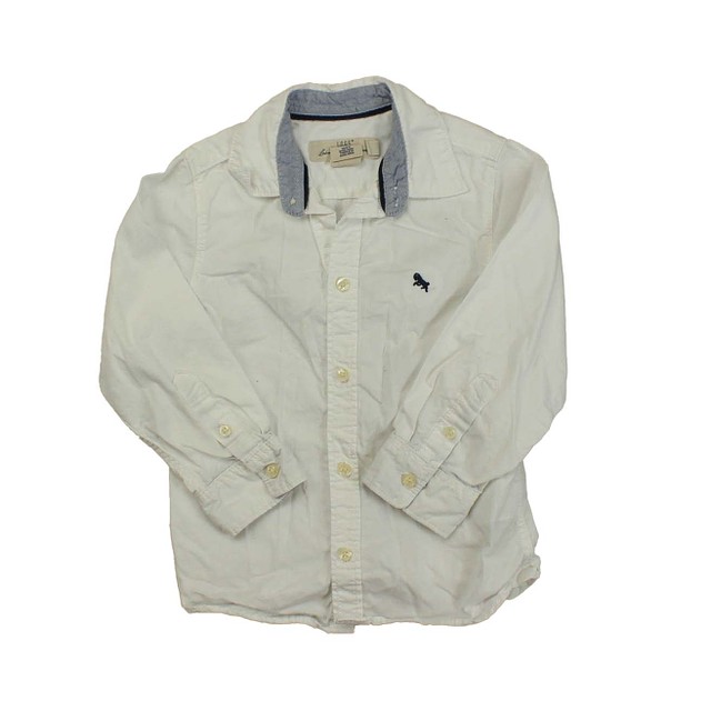 H&M White Button Down Long Sleeve 3-4T 