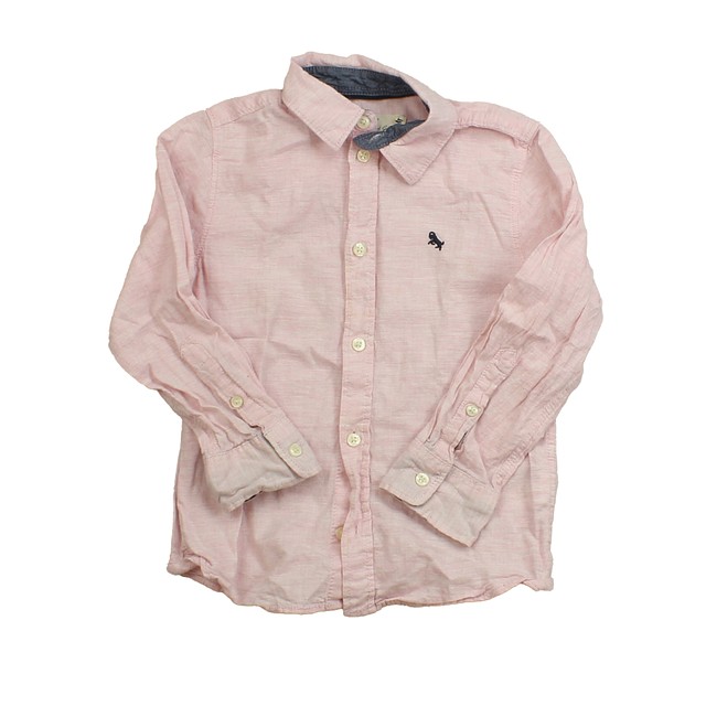 H&M Pink Button Down Long Sleeve 4-5T 