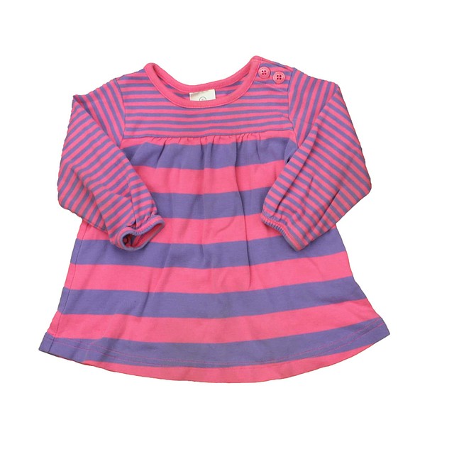 Hanna Anderson Pink | Purple | Stripes Dress 6-12 Months 