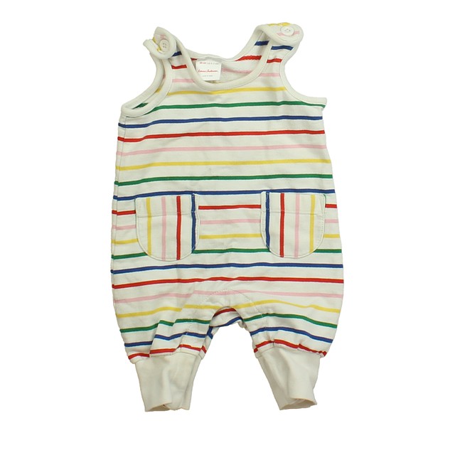 Hanna Andersson White | Multi Stripes Romper 0-3 Months 