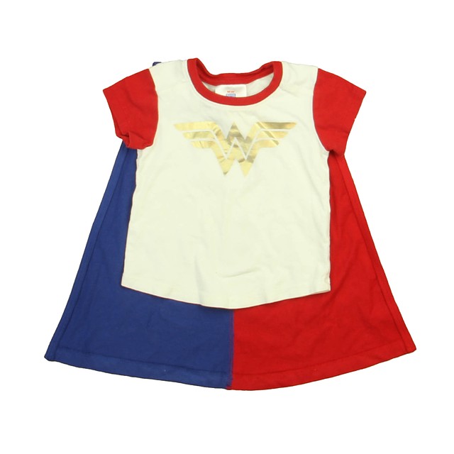 Hanna Andersson 2-pieces Red | White Wonder Woman T-Shirt 12-18 Months 