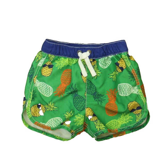 Hanna Andersson Green Pineapples Trunks 18-24 Months 
