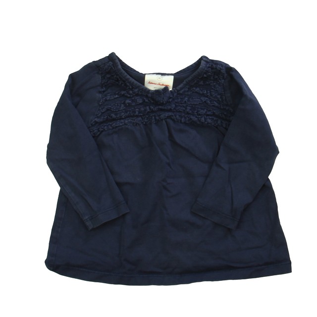 Hanna Andersson Navy Blouse 18-24 Months 