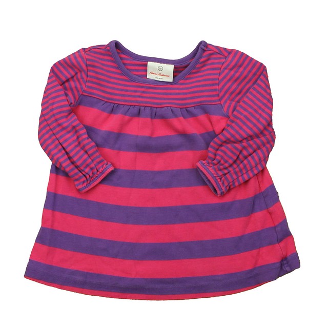 Hanna Andersson Pink | Purple | Stripes Dress 18-24 Months 