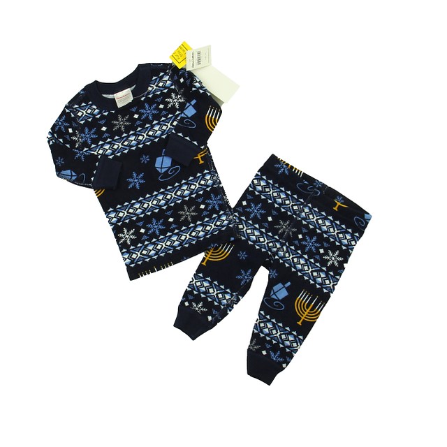 Hanna Andersson Navy | Blue | Gray 2-piece Pajamas 3-6 Months (60 cms) 