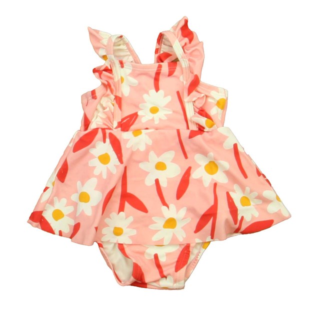 Hanna Andersson PInk Floral 1-piece Swimsuit 3-6 Months 