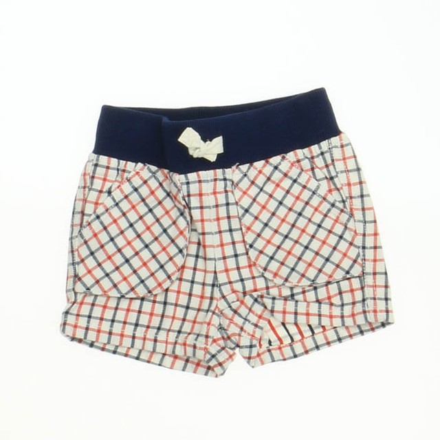 Hanna Andersson White | Blue Shorts 3-6 Months 