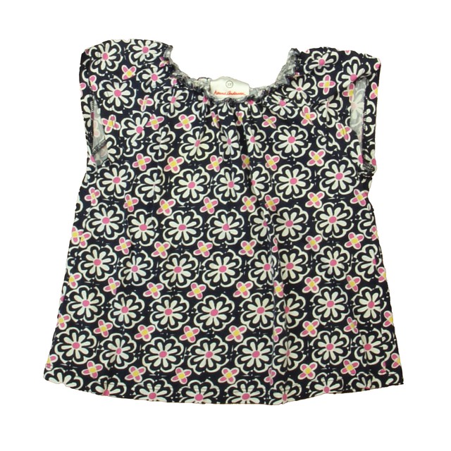 Hanna Andersson Navy | White Floral T-Shirt 4T 