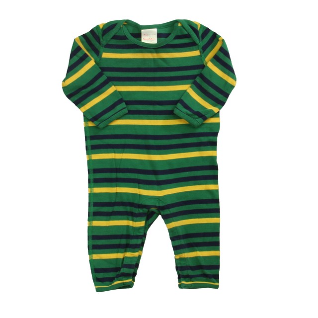 Hanna Andersson Green Striped Long Sleeve Outfit 6-12 Months (70cm) 