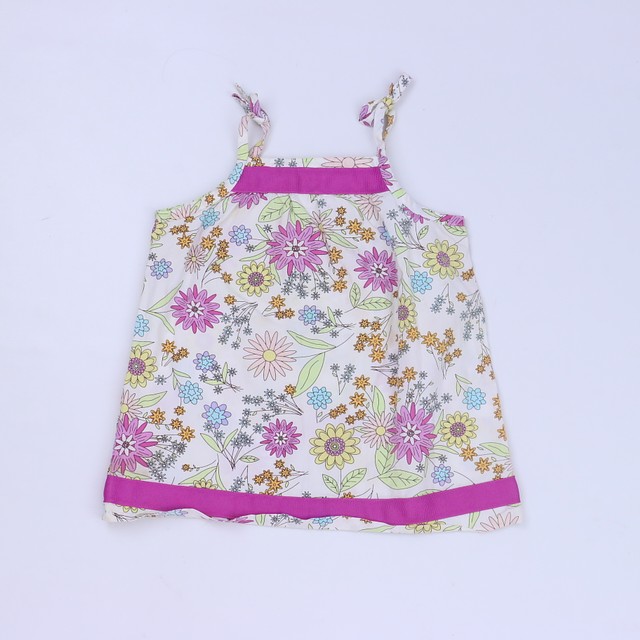 Hanna Andersson White Floral Dress 6-12 Months (70cm) 