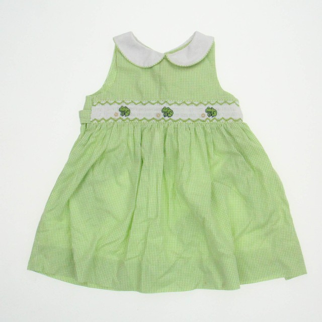 Hartstrings 2-pieces Green | White Dress 12 Months 