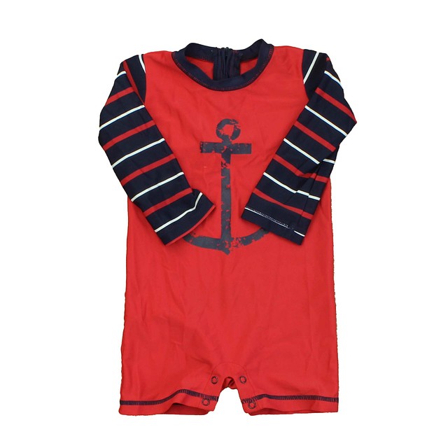 Hatley Red | Blue | White 1-piece Swimsuit 12-18 Month 