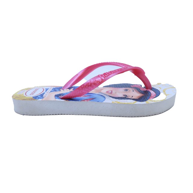 Havaianas Pink Snow White Flip Flops 6 Toddler 