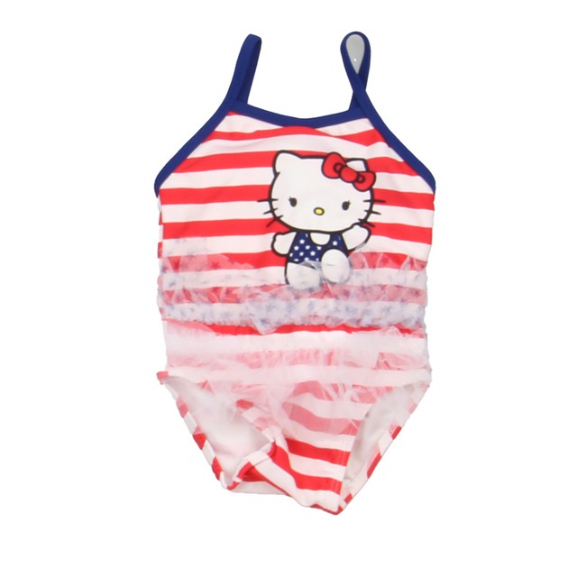 Hello Kitty Red | White 1-piece Swimsuit 12 Months 
