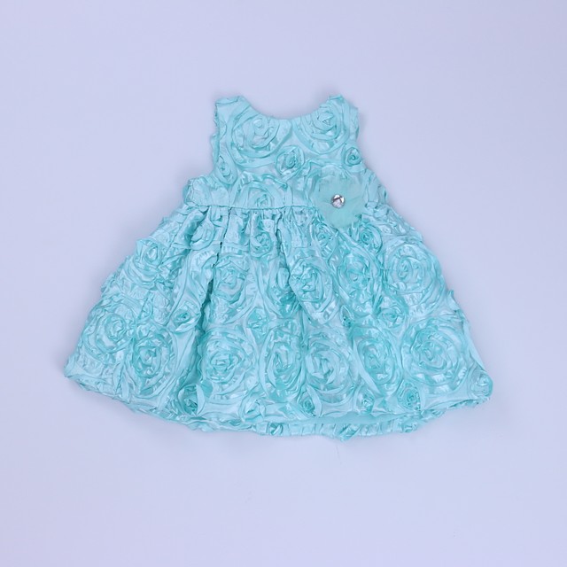Holiday Editions Aqua Special Occasion Dress 12 Months 