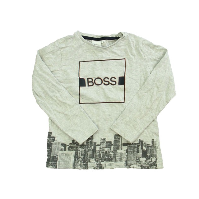 Hugo Boss Gray Long Sleeve T-Shirt 6 Years 