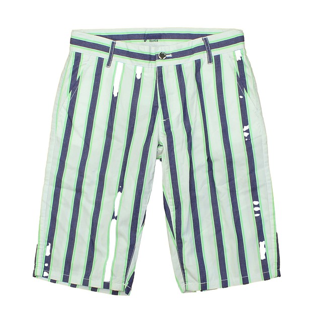 Jacadi White | Blue | Green | Stripes Shorts 12 Years 