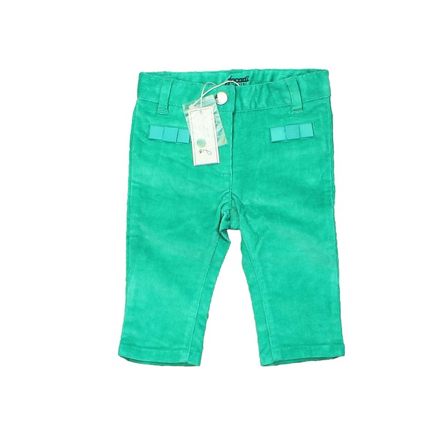 Jacadi Green Corduroy Pants 6 Months 