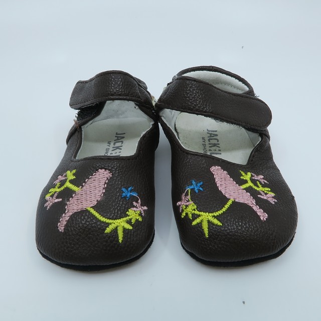 Jack and Lily Brown Shoes 0-6 Months 