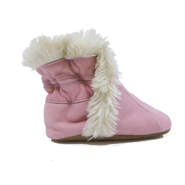 Jack and Lily Pink | White Booties 12-18 Month 