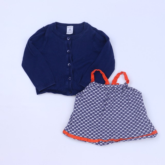 Janie & Jack | Carter's 2-pieces Red | Navy Apparel Sets 6-12 Months 