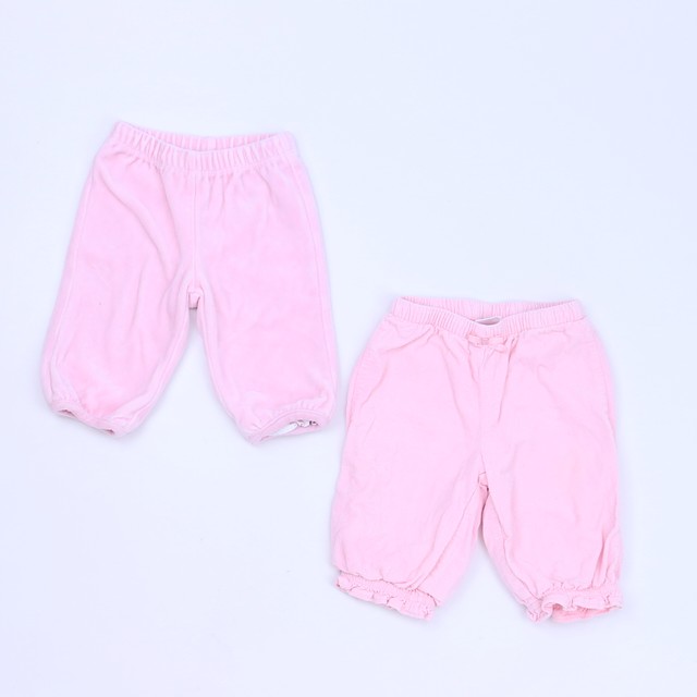 Janie & Jack Set of 2 Pink Pants 3-6 Months 