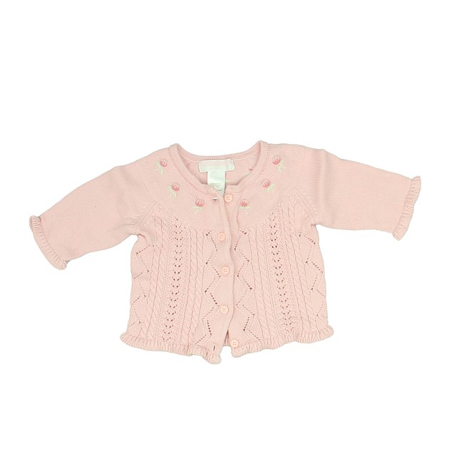 Janie and Jack Pink Cardigan 0-3 Months 
