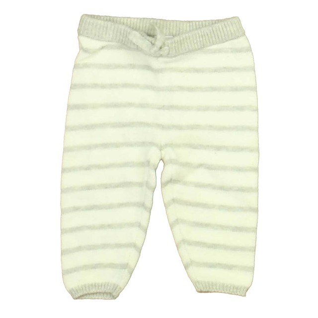 Janie and Jack White | Gray Stripe Leggings 0-3 Months 