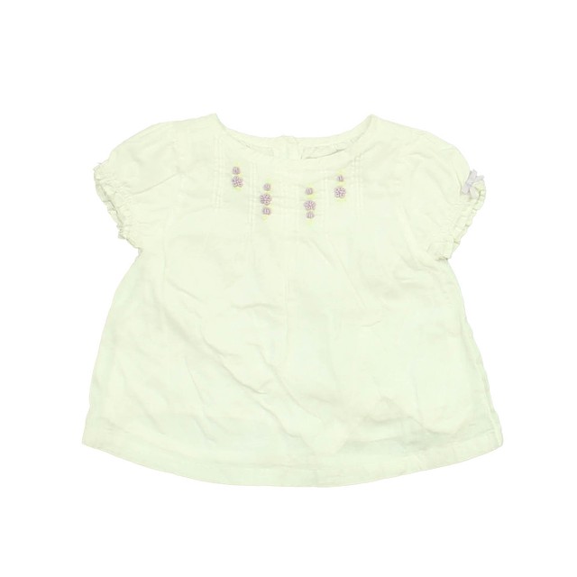 Janie and Jack White Blouse 0-3 Months 