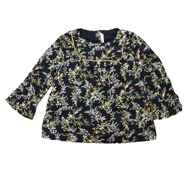 Janie and Jack Navy | Floral Blouse 10 Years 