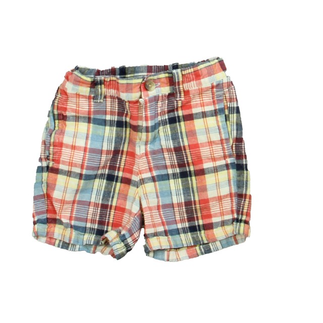 Janie and Jack Red | Blue Plaid Shorts 18-24 Months 