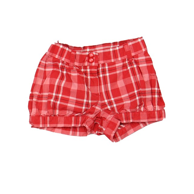 Janie and Jack Red Plaid Shorts 18-24 Months 