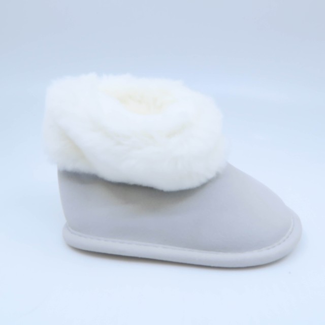 Janie and Jack Gray | White Booties 2 Infant 