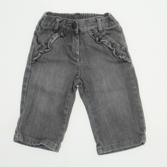 Janie and Jack Light Gray Jeans 3-6 Months 